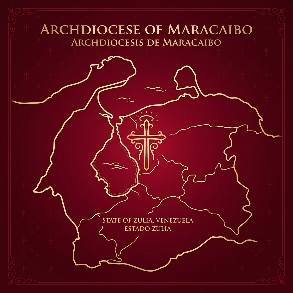 Mapa de la Arquidiócesis de Maracaibo